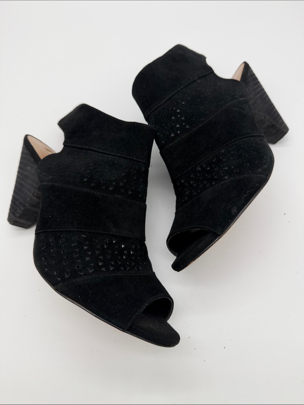 Audrey Brooke Black Heeled Boots with Heel Kirsten